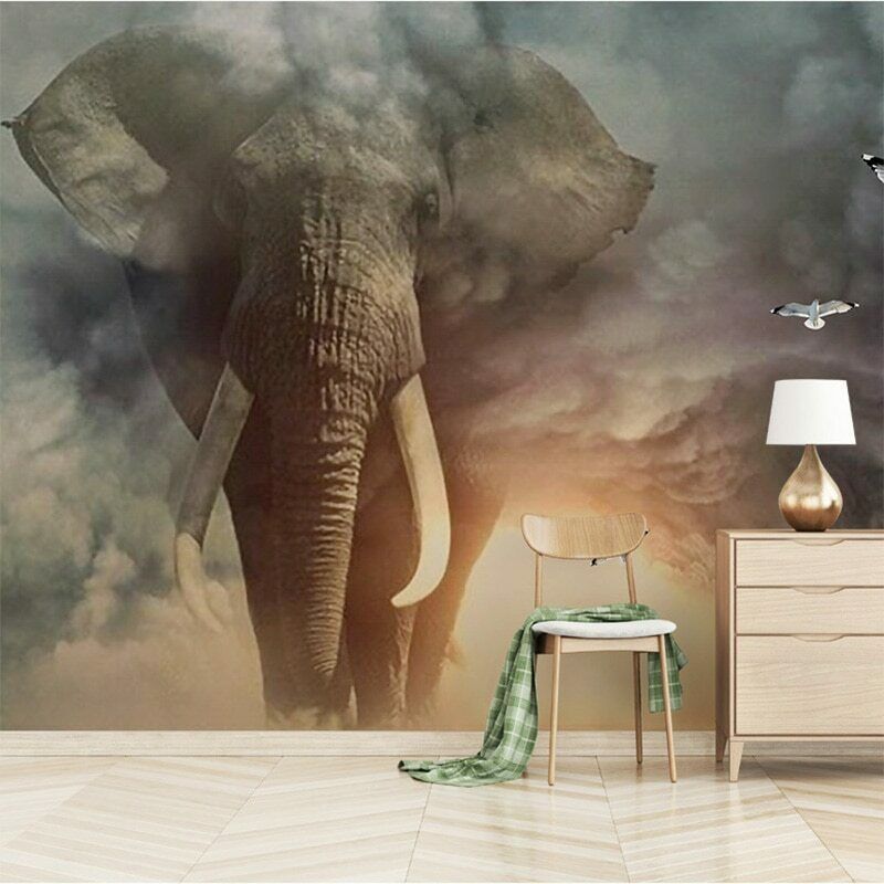 Background Mural 3d Animals - HD Wallpaper 
