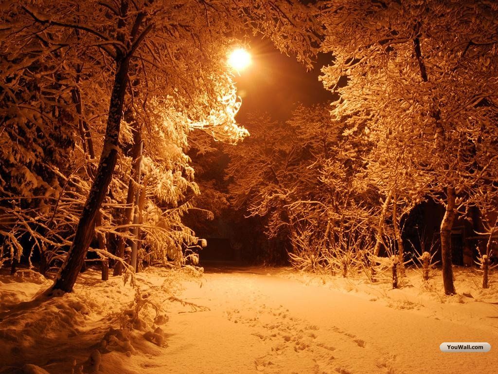 Beautiful Winter Wallpaper Winter Night House - HD Wallpaper 