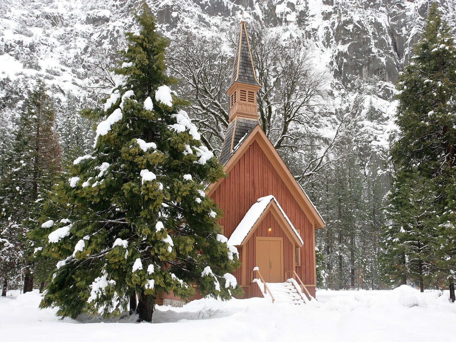 Christmas Church Desktop Background - HD Wallpaper 