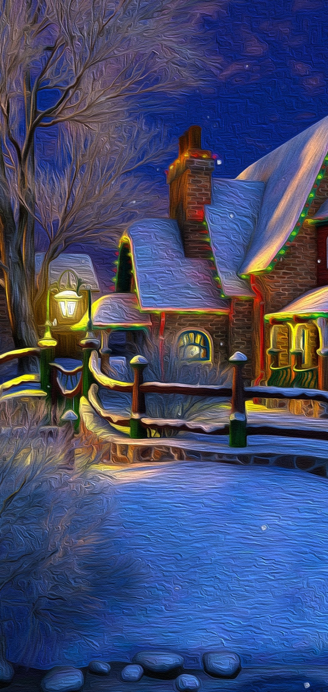 Christmas 2018, Cozy House, Winter, Snow - HD Wallpaper 