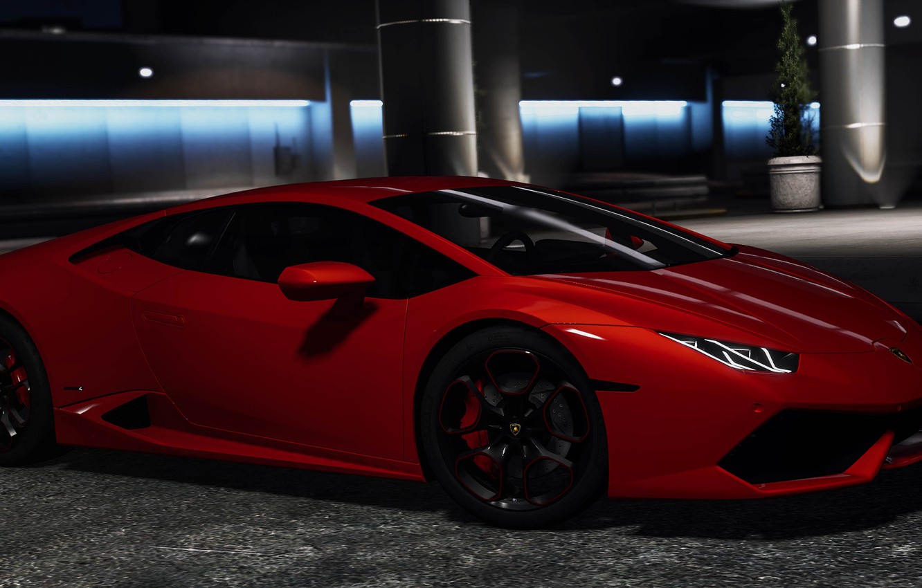 Photo Wallpaper Sports Car, Turn 10 Studios, Force - Lamborghini Huracán - HD Wallpaper 