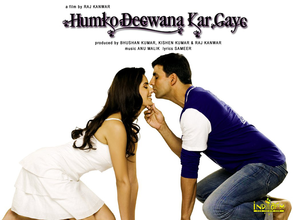 Katrina Kaif,akshay Kumar - Katrina Kaif Kisses With Akshay Kumar - HD Wallpaper 