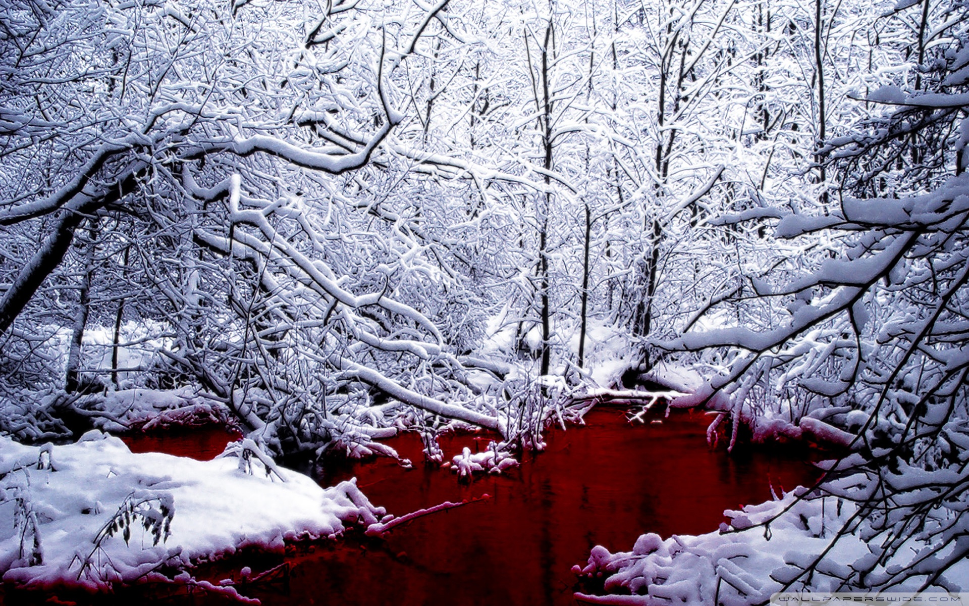 Blood River Snow - HD Wallpaper 