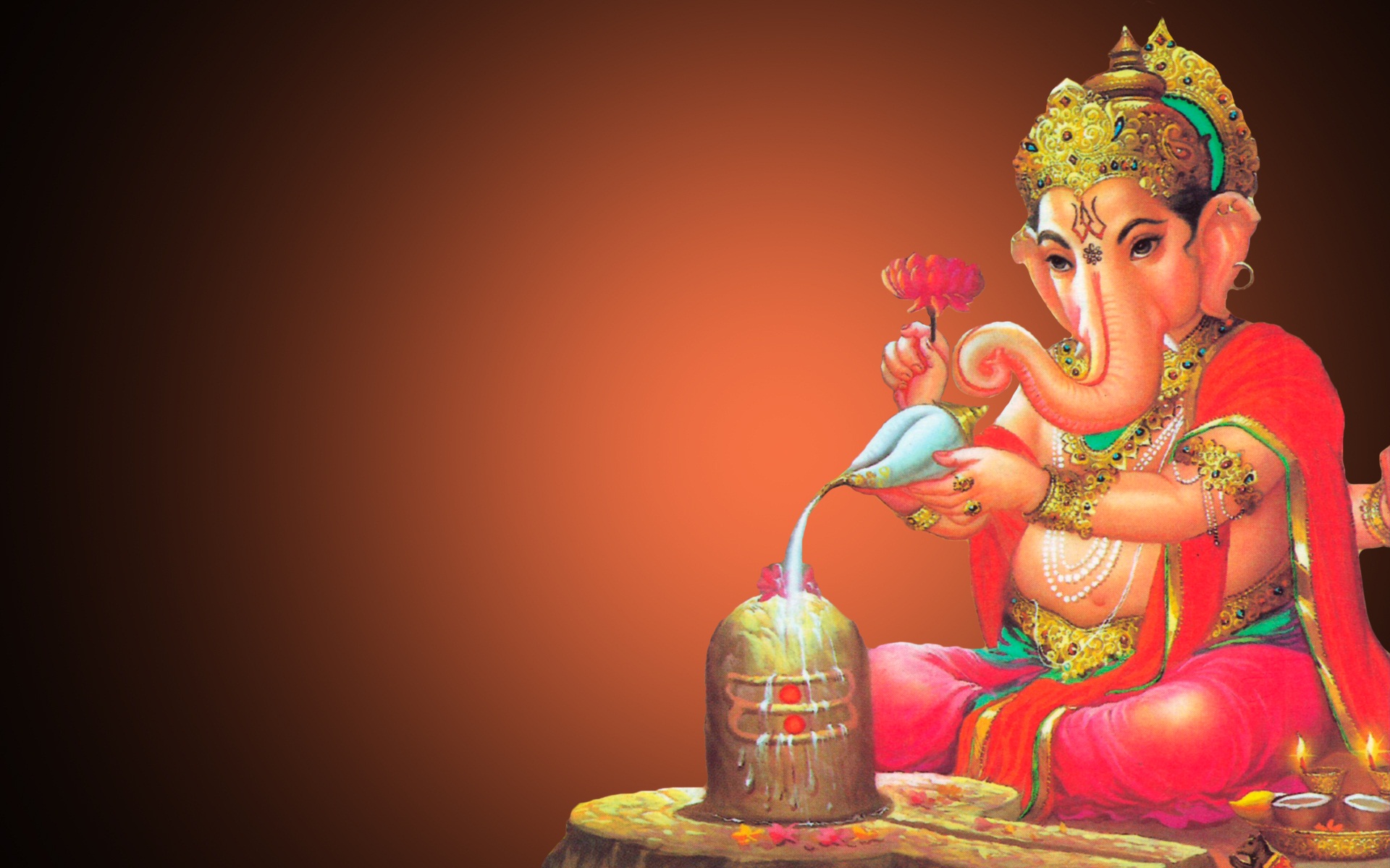 Ganpati With Shivling - 1920x1200 Wallpaper Ganpati With Shivling - 1920x1200 Wallpaper