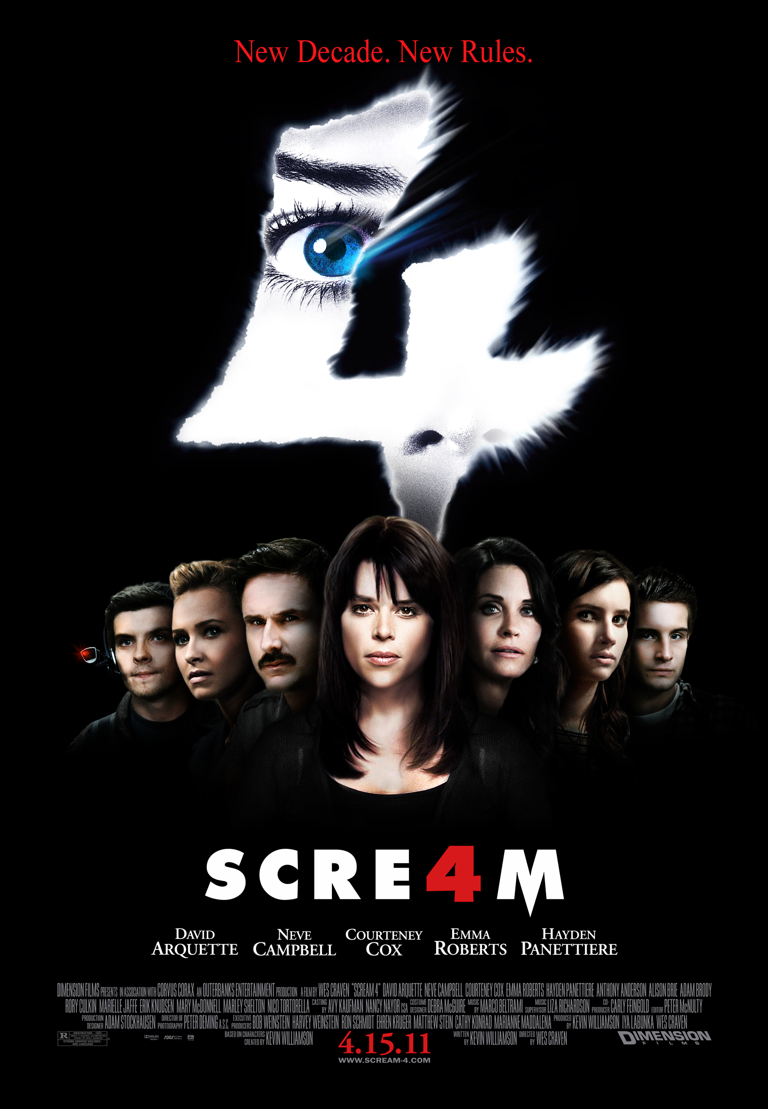 Images Of Scream 4 - Scream 4 Poster - HD Wallpaper 