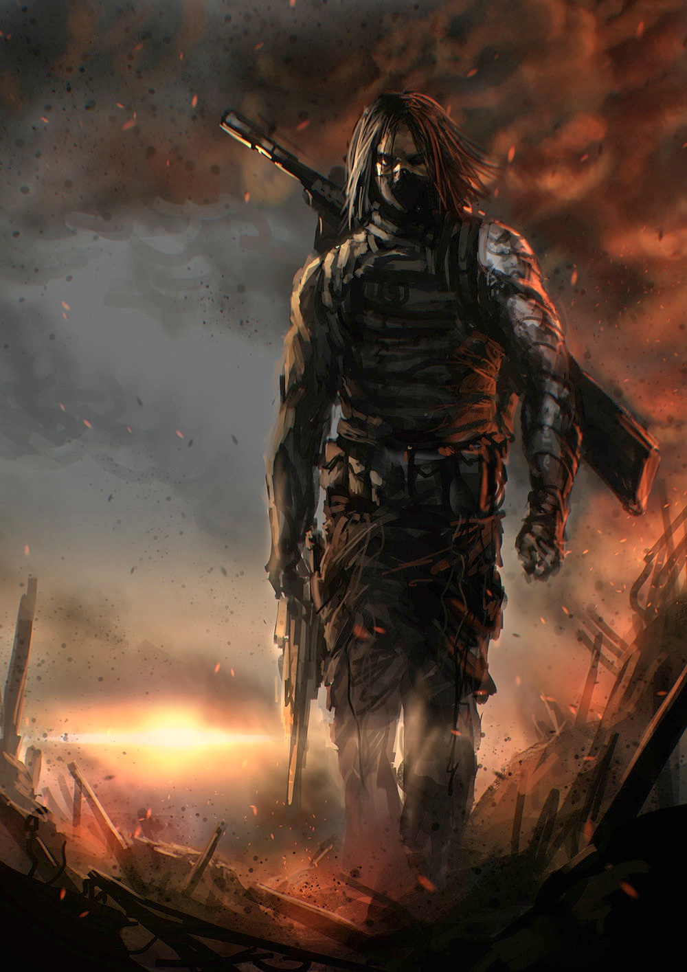 Winter Soldier Wallpapers Pc 1000x1415 Wallpaper Teahub Io
