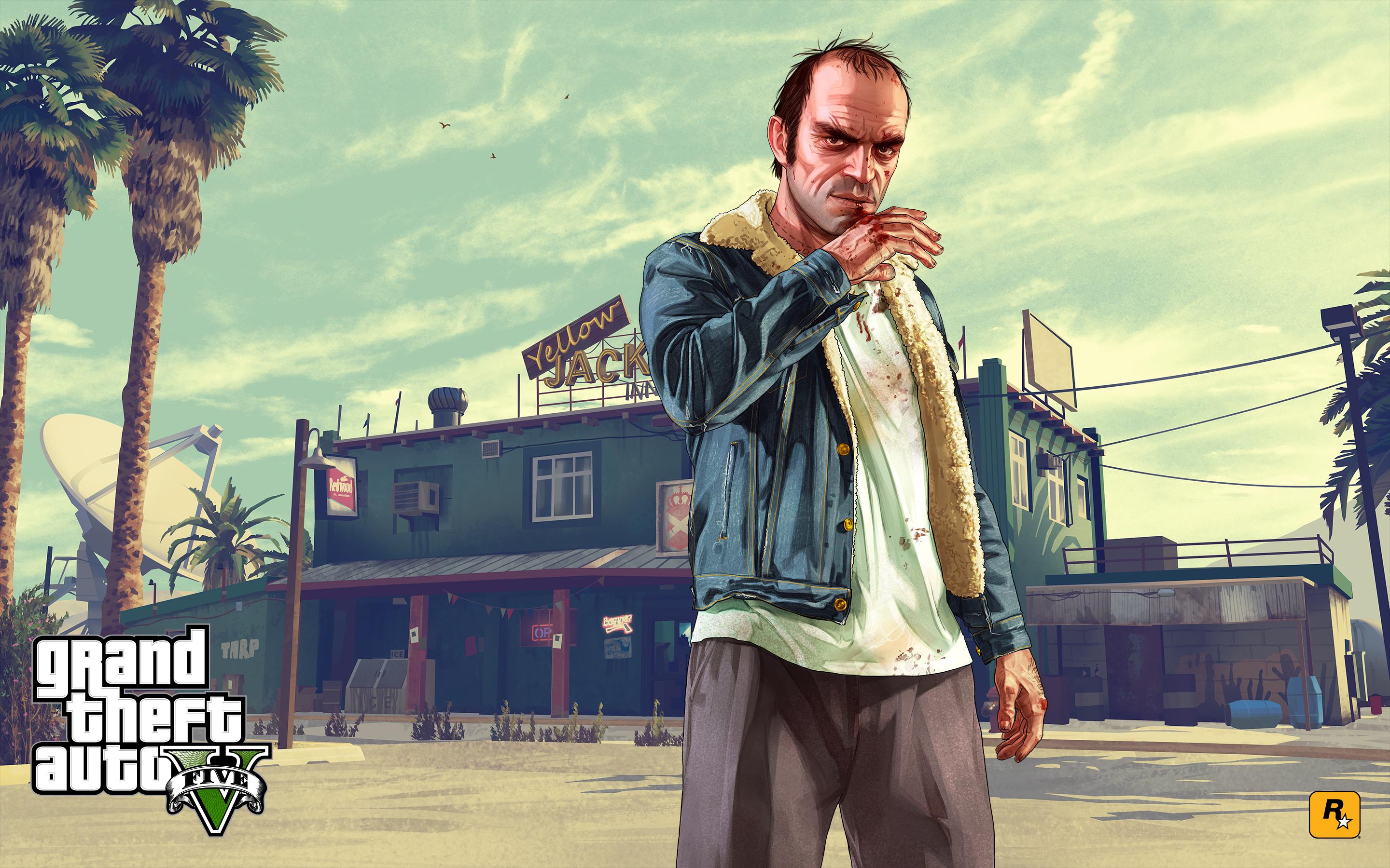 Hd Hurt Trevor Philips In Grand Theft Auto V Wallpaper - Gta 5 Trevor Art - HD Wallpaper 