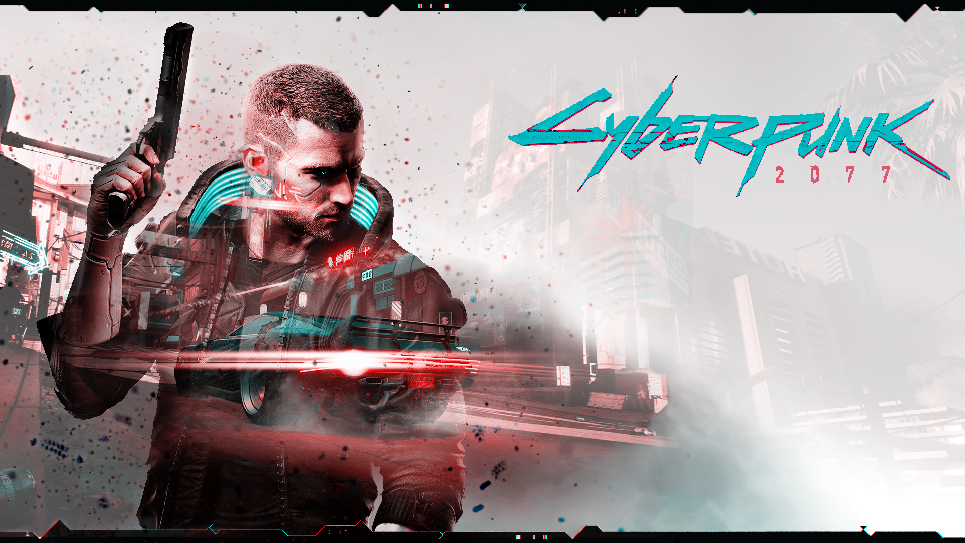 Wallpaper Of Video Game, Art, Cyberpunk 2077 Background - Mercenary Of The Dark Future - HD Wallpaper 