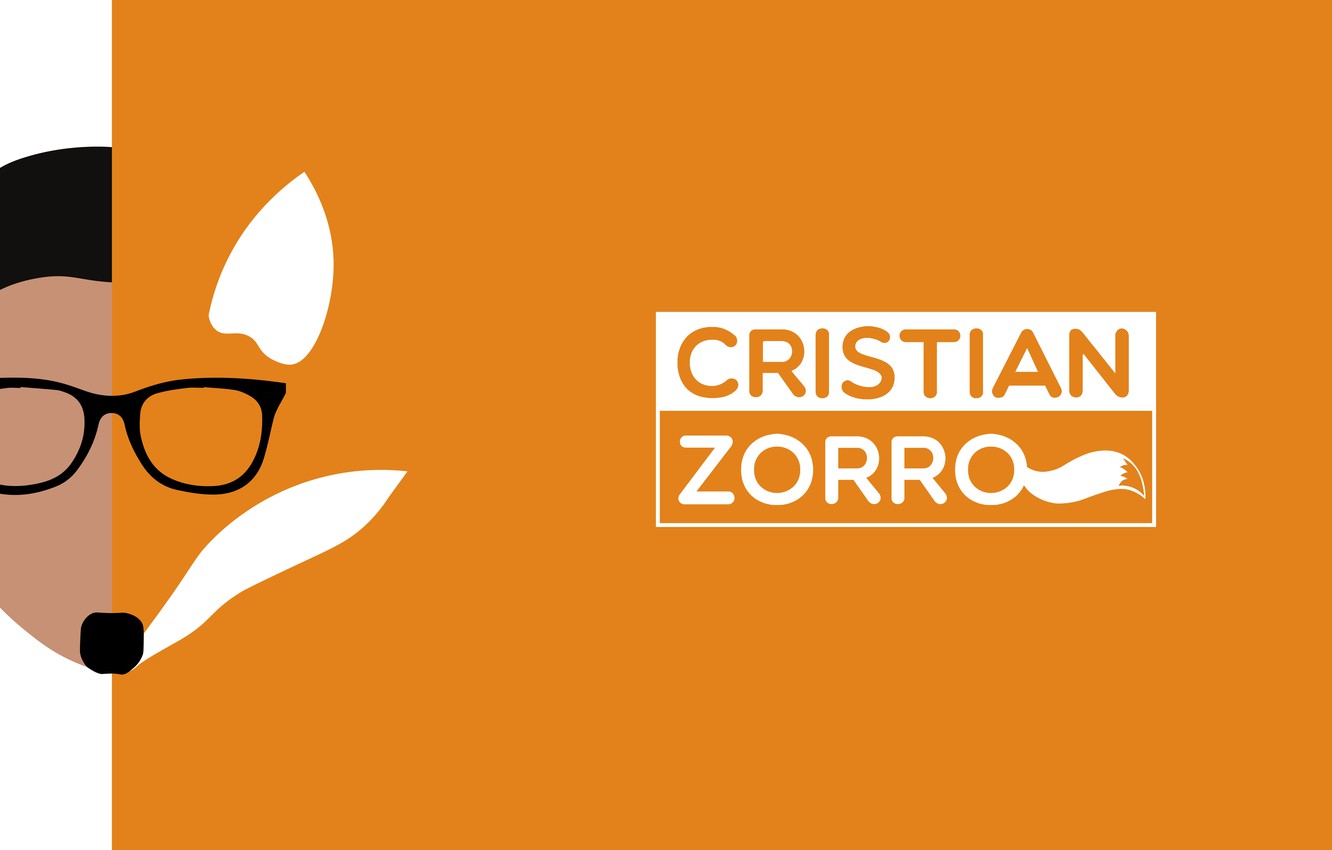 Photo Wallpaper Fox, Adobe, Fox, Minimalism, Design, - Dog Licks - HD Wallpaper 