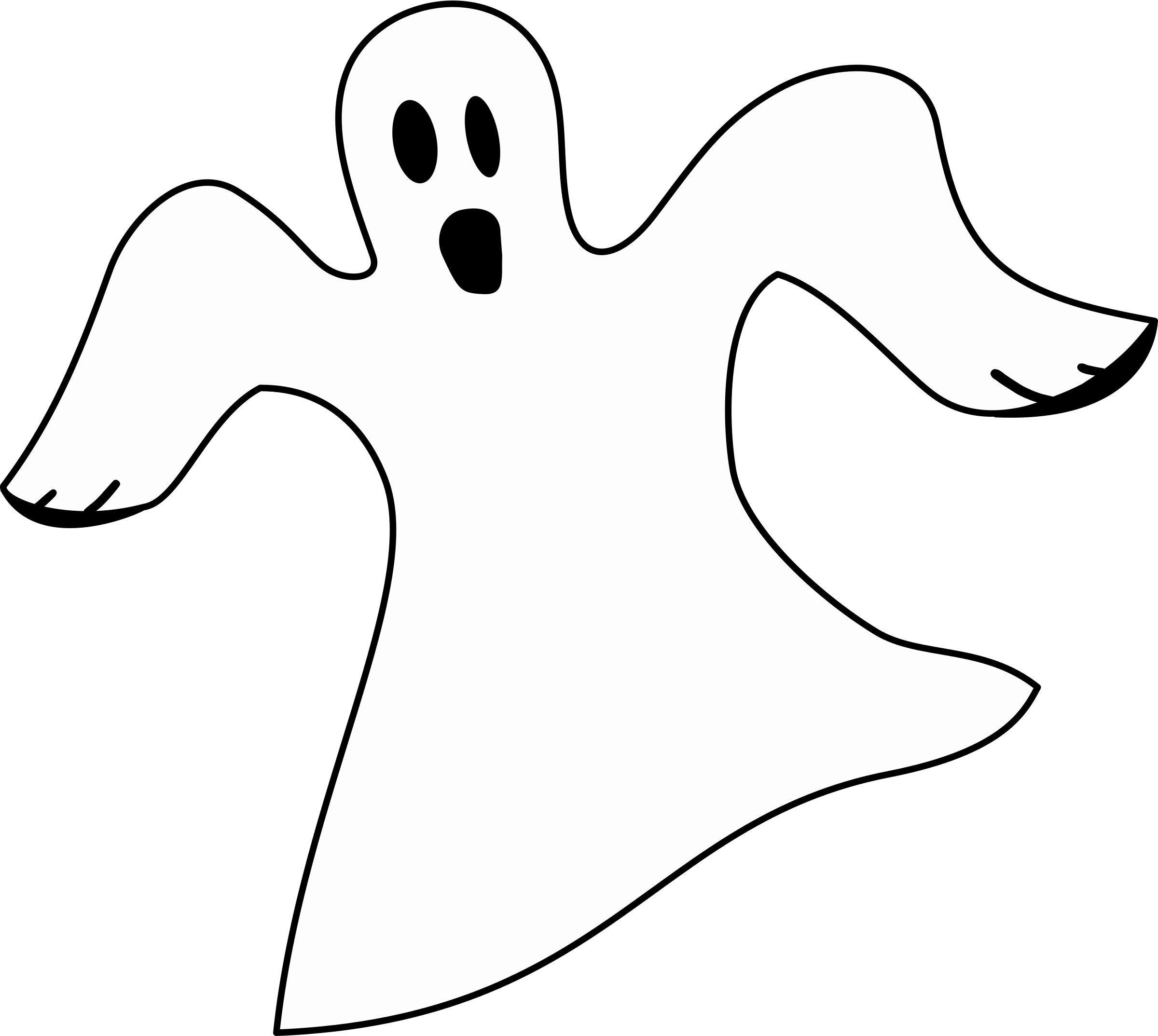 Spooky Clipart Ghostface - Ghost Clipart Black Background - HD Wallpaper 
