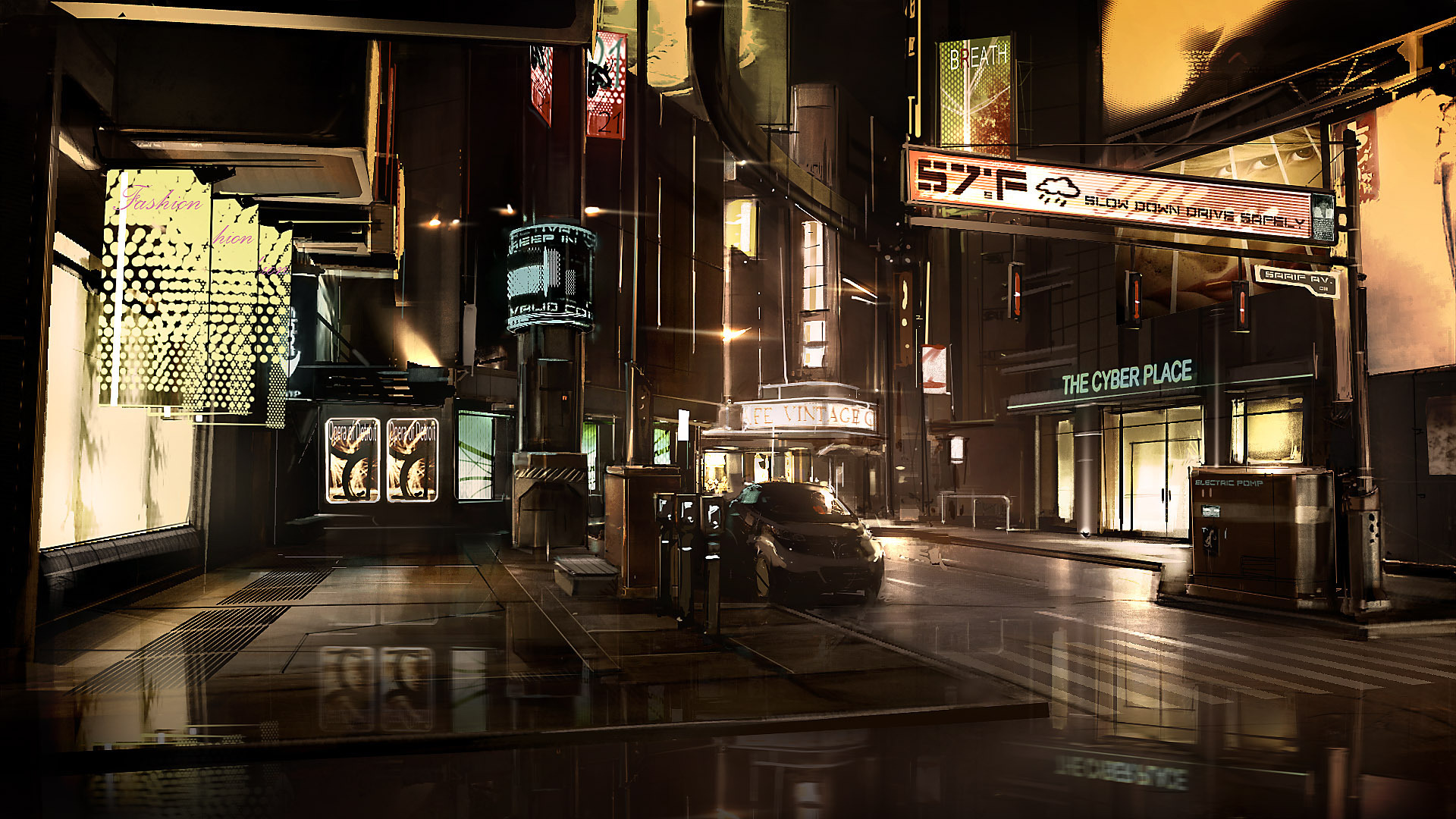 Deus Ex Human Revolution Art - HD Wallpaper 