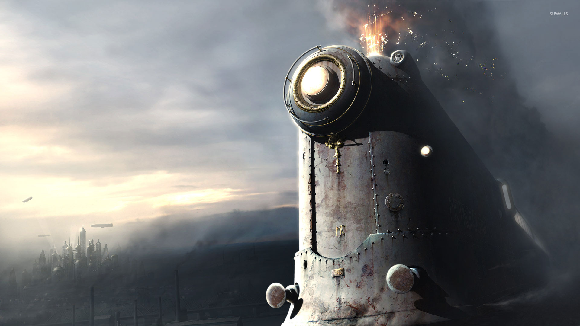 Steampunk Train - HD Wallpaper 
