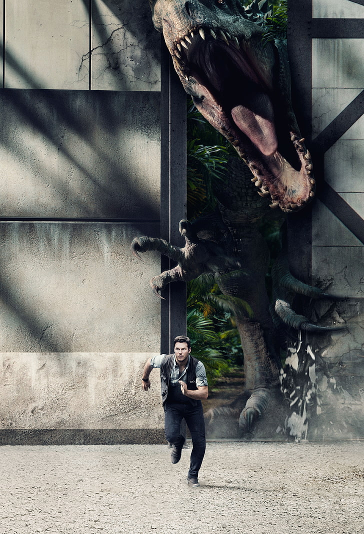 Jurassic World, One Person, Full Length, Architecture, - Jurassic World Wallpaper Phone - HD Wallpaper 