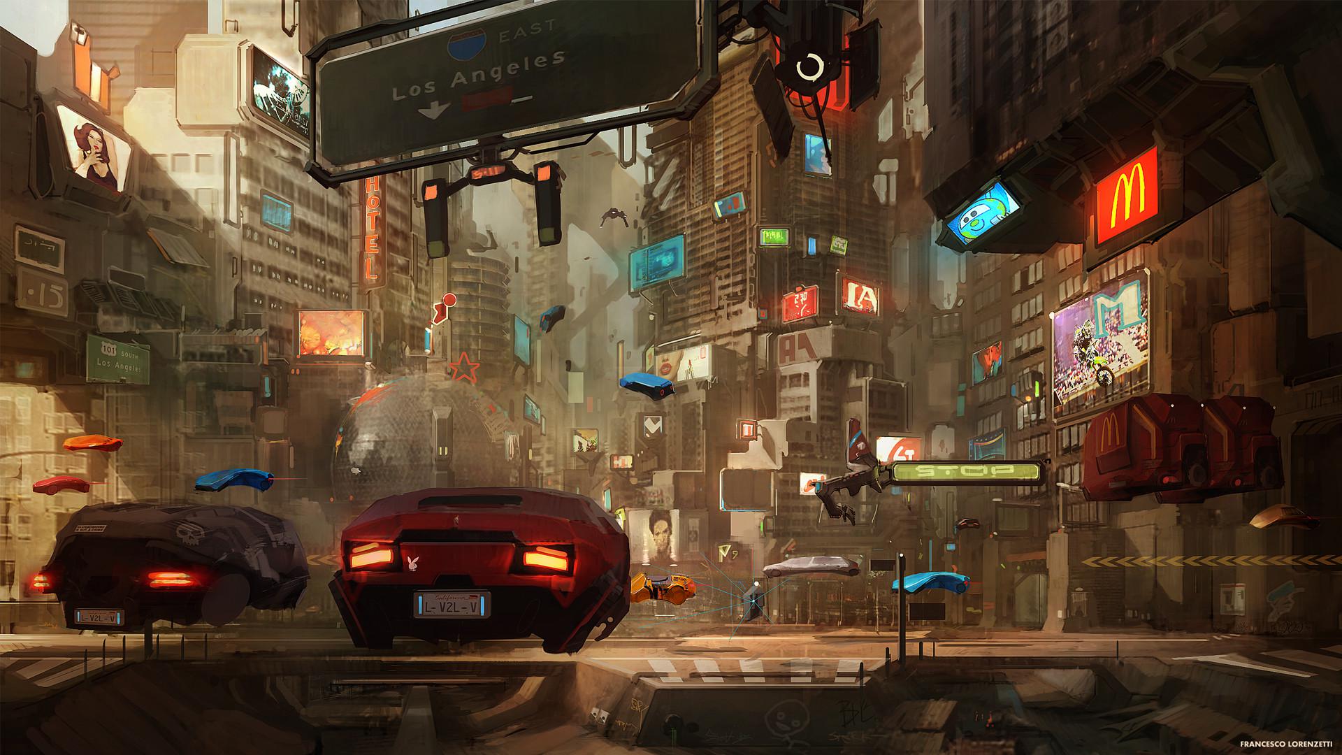 Cyberpunk Boy Wallpaper Hd Wallpapers - Future Sci Fi City - HD Wallpaper 
