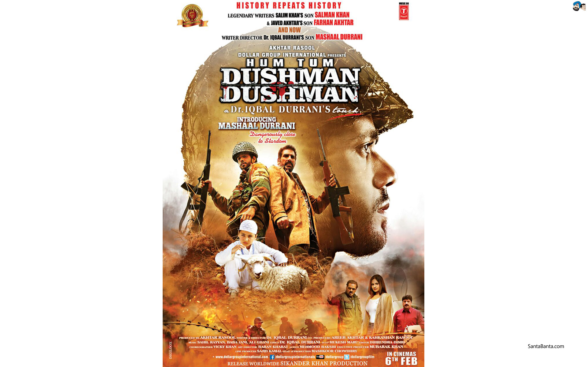 Hum Tum Dushman Dushman - HD Wallpaper 