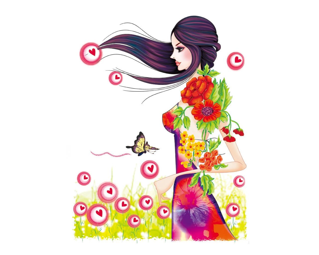 Girl Drawings Girly Images - Women's Day Tamil Kavithai - HD Wallpaper 