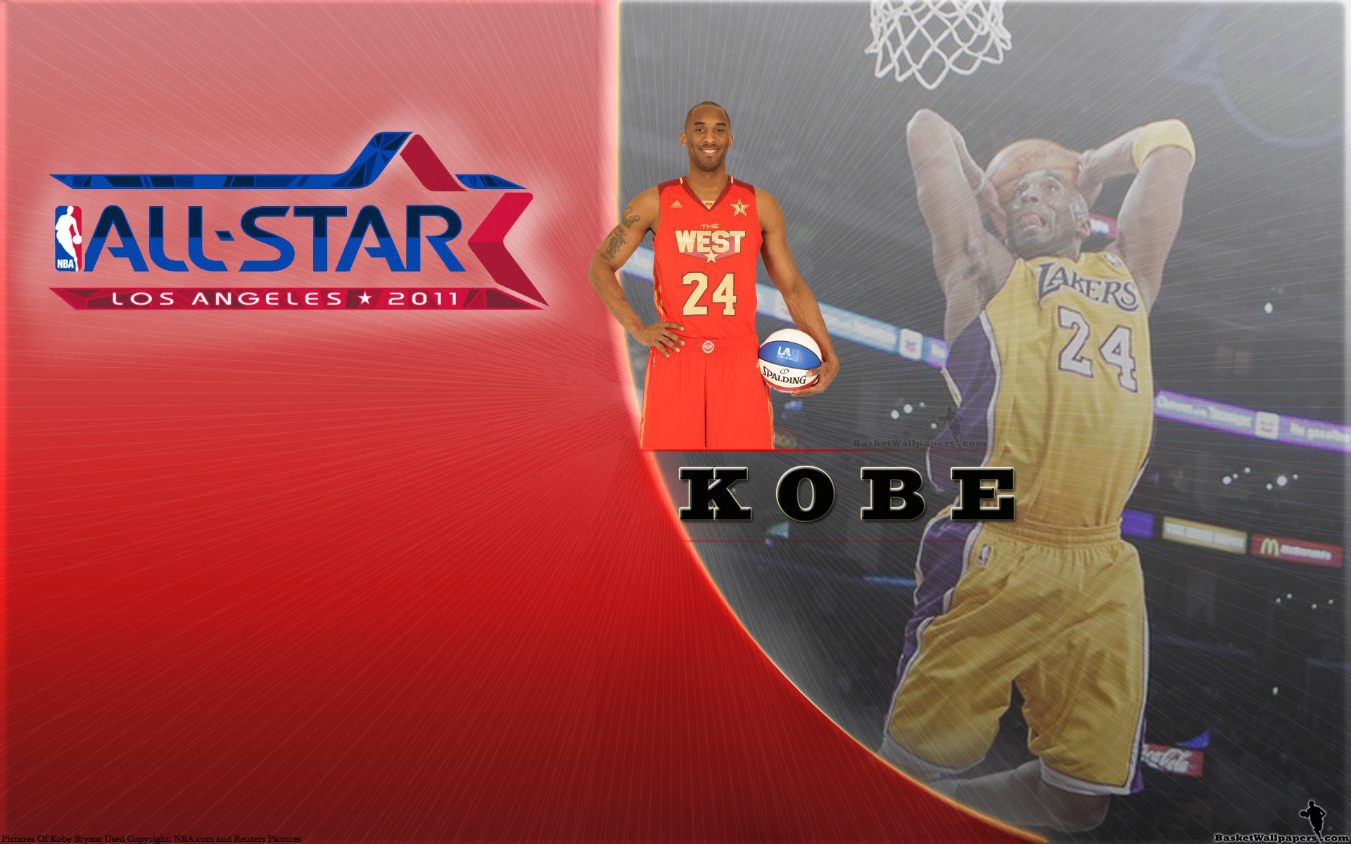 Kobe Bryant All-star 2011 Widescreen - HD Wallpaper 