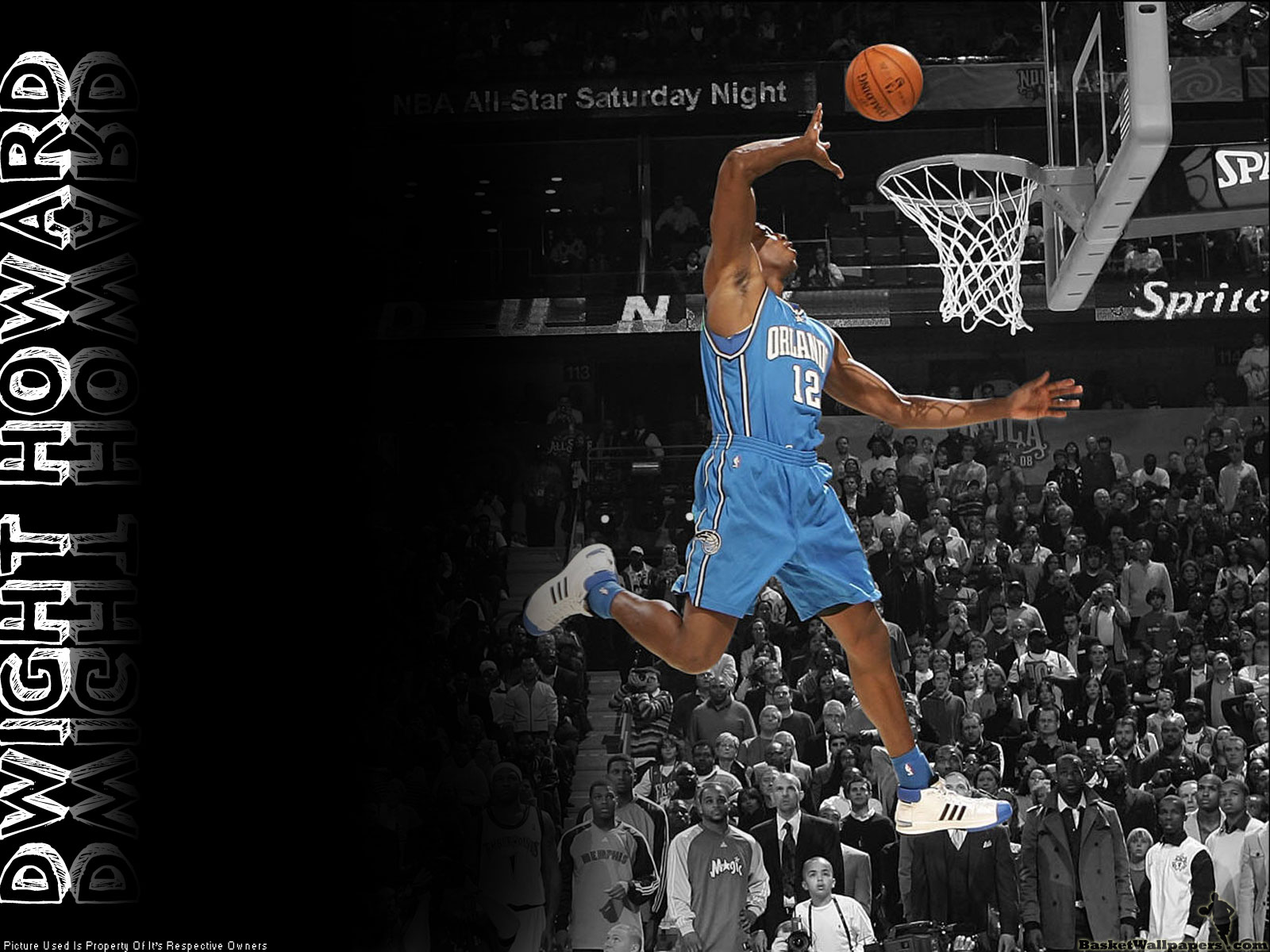 Dwight Howard All Star Slam Dunk 2008 Wallpaper - Slam Dunk Basketball - HD Wallpaper 