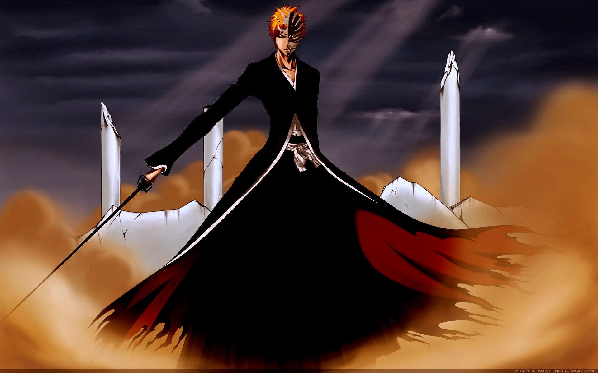 Bankai Ichigo Kurosaki - HD Wallpaper 