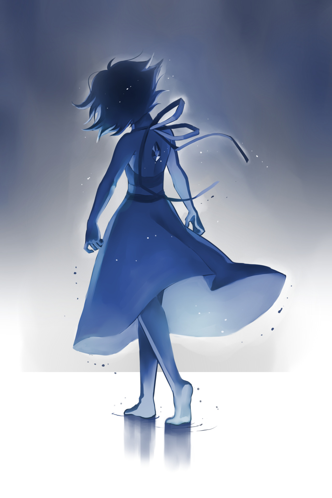 Blue - Lapis Lazuli Stiven Universe - HD Wallpaper 