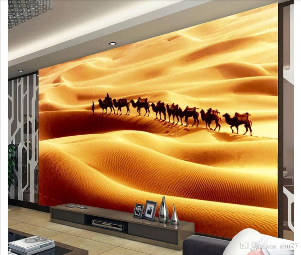 Papier Peint 3d Desert - HD Wallpaper 