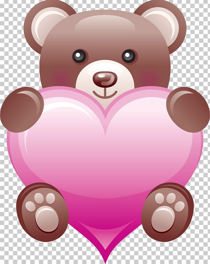 Panda Love Desktop Png, Clipart, Android, Bear, Carnivoran, - Teddy Bear Valentine Clip Art - HD Wallpaper 