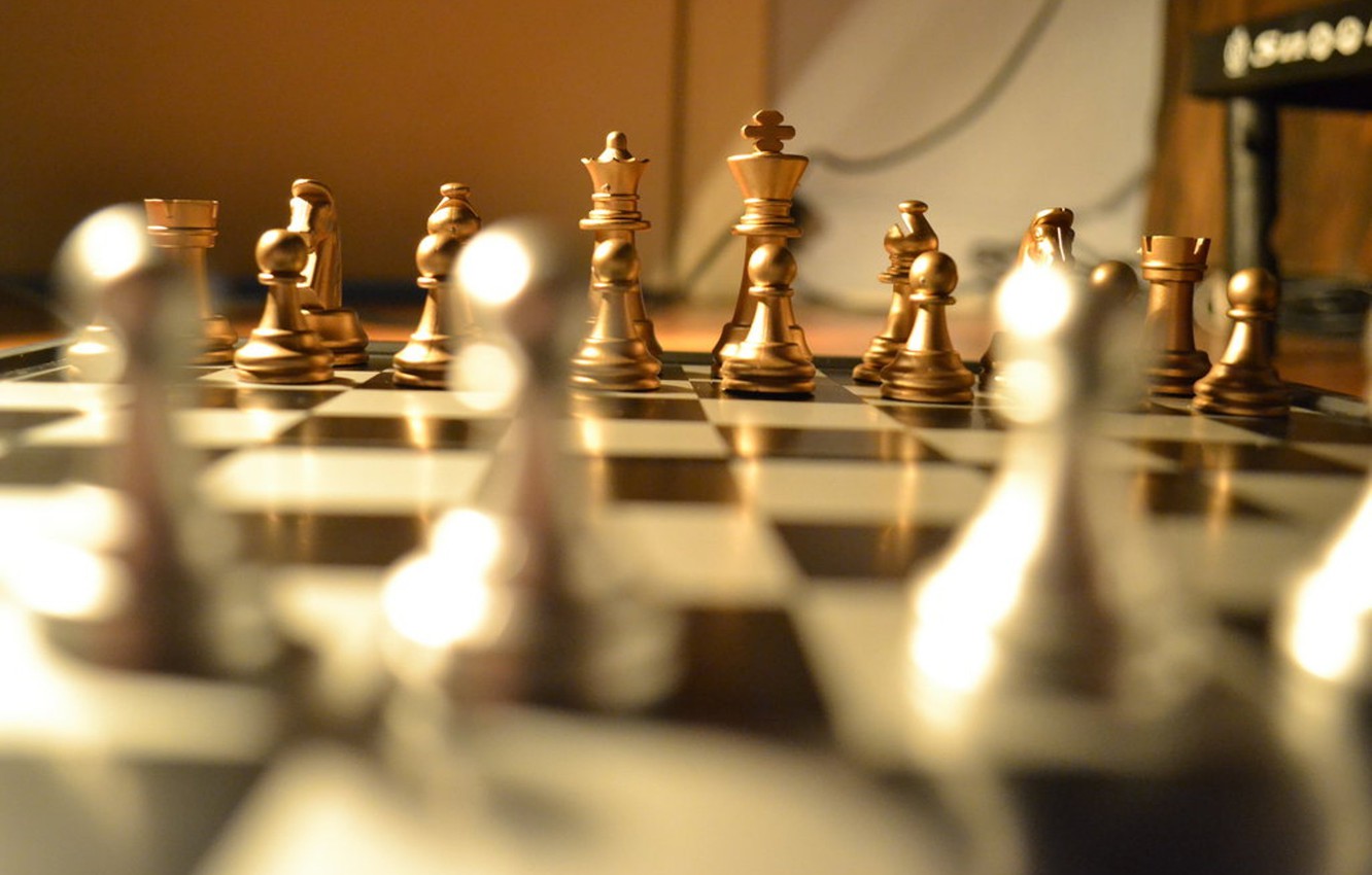 Photo Wallpaper Chess, Chess, Alekhine, Board Game - Gold Chess