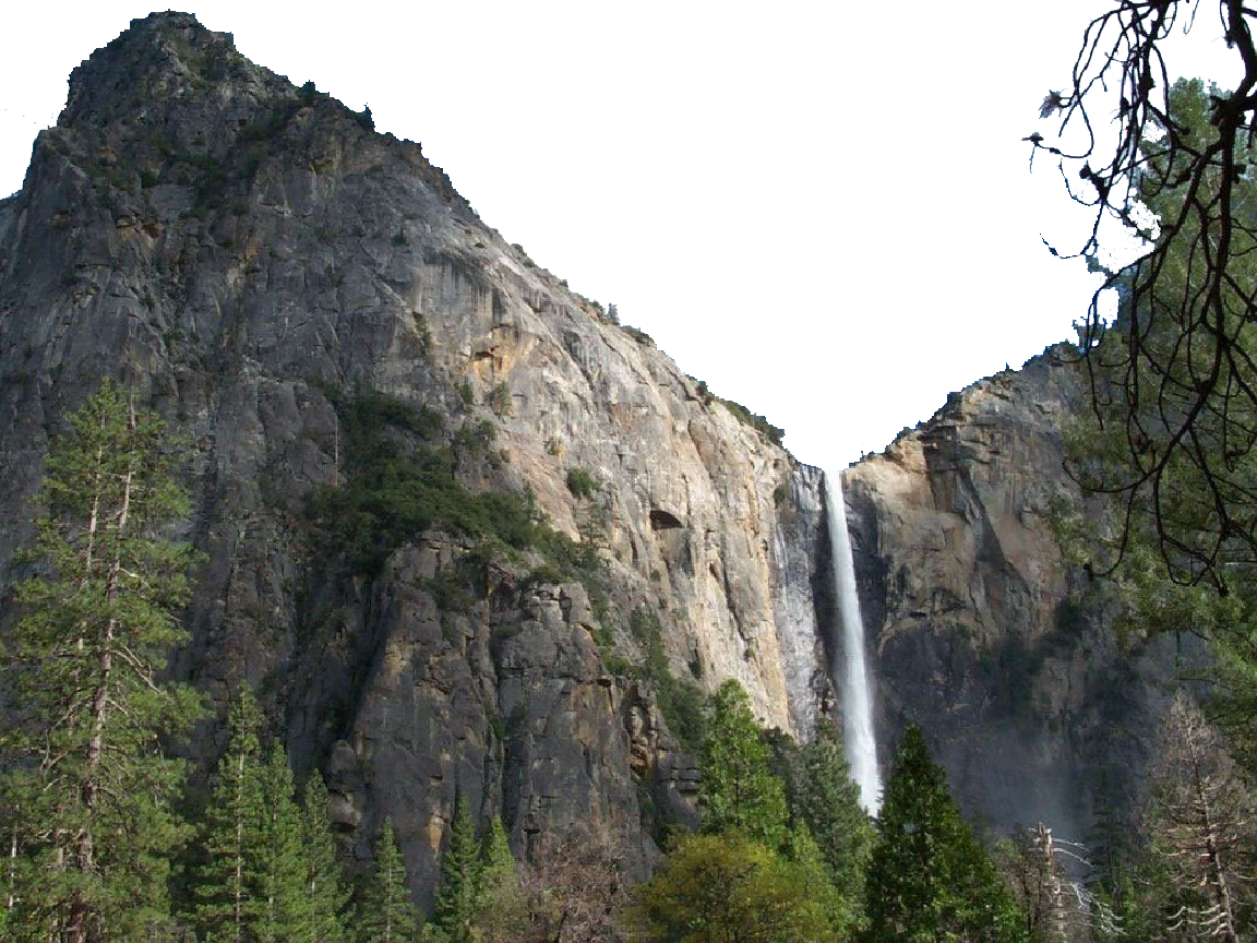 Mountain Png - Yosemite National Park, Bridalveil Fall - HD Wallpaper 