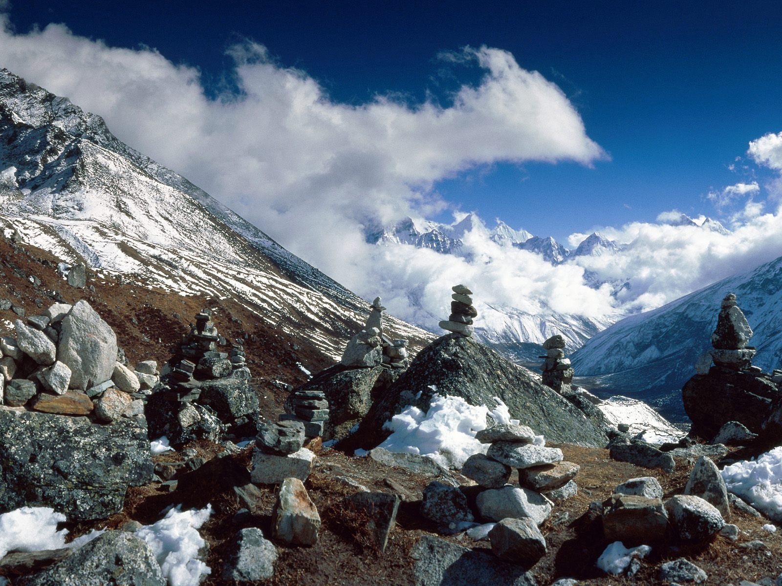 Wallpaper Stones, Mountains, Balance, Height, Himalayas, - Himalayas Mountains High Resolution - HD Wallpaper 