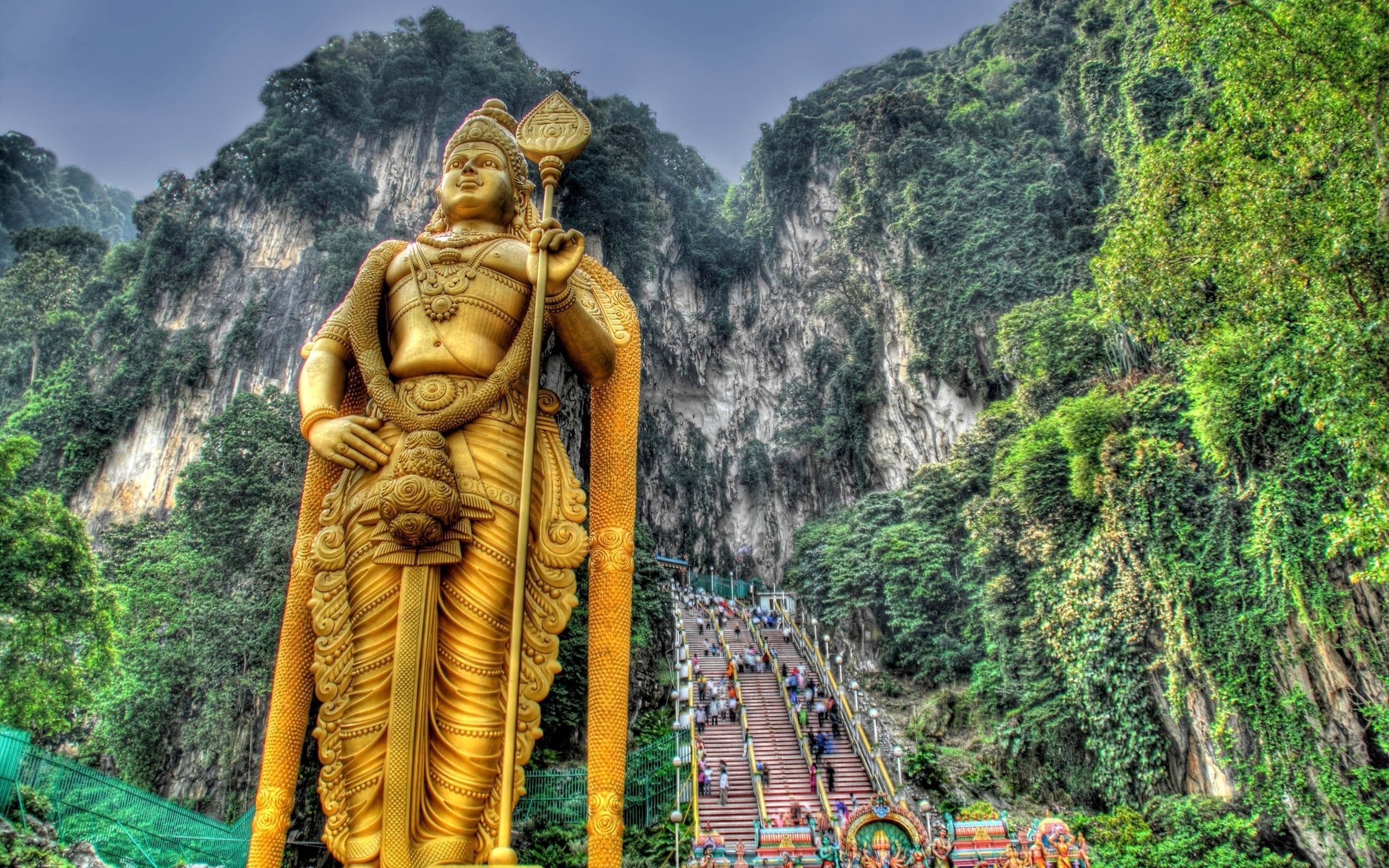 Lord Murugan Statue, Batu Caves, Selangor, Malaysia, - Lord Murugan Hd Images For Desktop - HD Wallpaper 