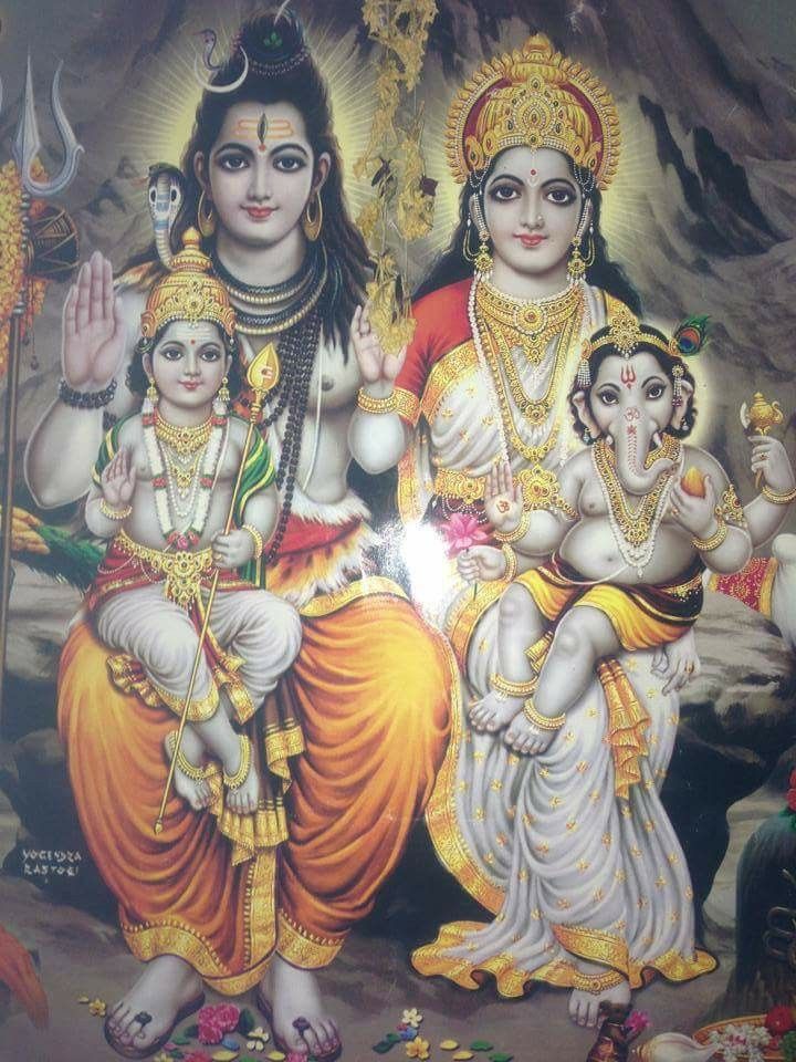 Lord Murugan Images - Shiv Parivar - HD Wallpaper 