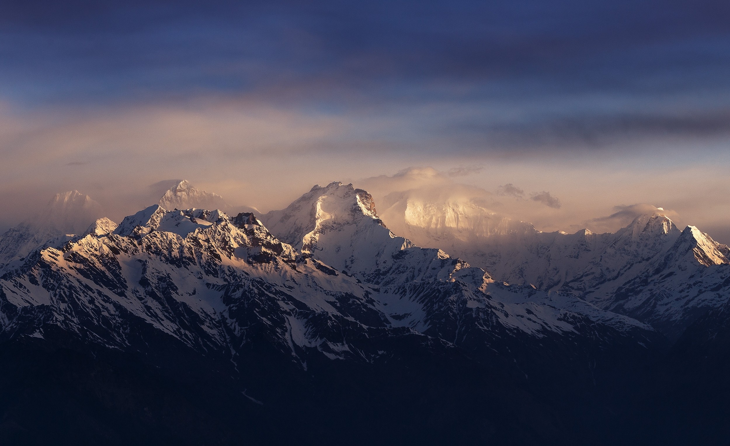 Himalaya Dual Monitor - HD Wallpaper 