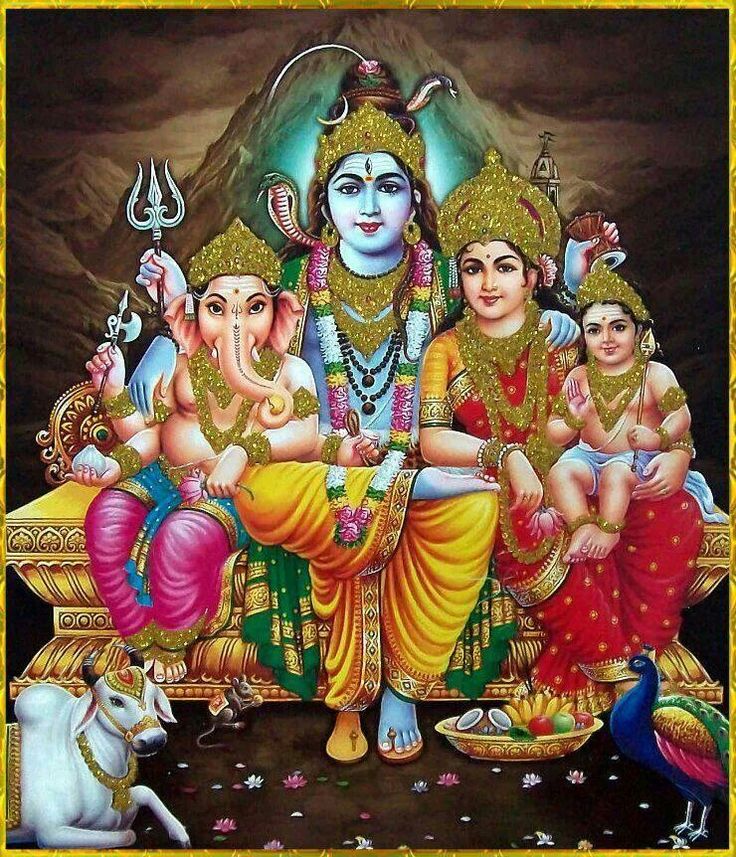 Hd Wallpaper Lord Shiva Family - HD Wallpaper 