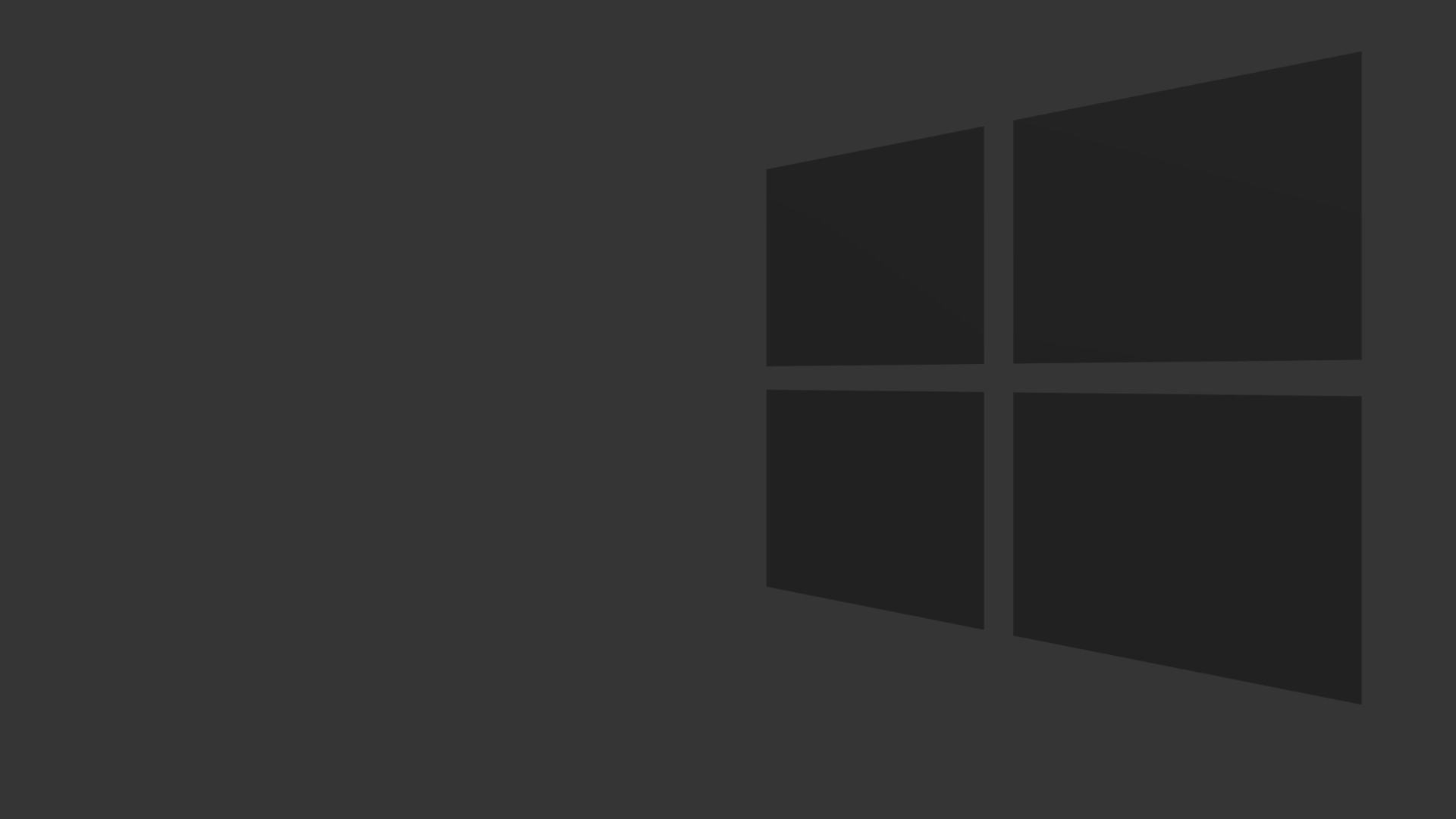 Microsoft Windows Logo Wallpaper - Dark Gray Wallpaper For Pc - HD Wallpaper 