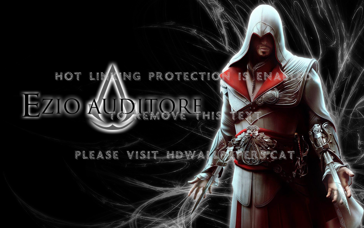 Ezio Auditore Wallpaper [iii] Assassins Ac - Ezio Hidden Blade In Game -  1280x800 Wallpaper 