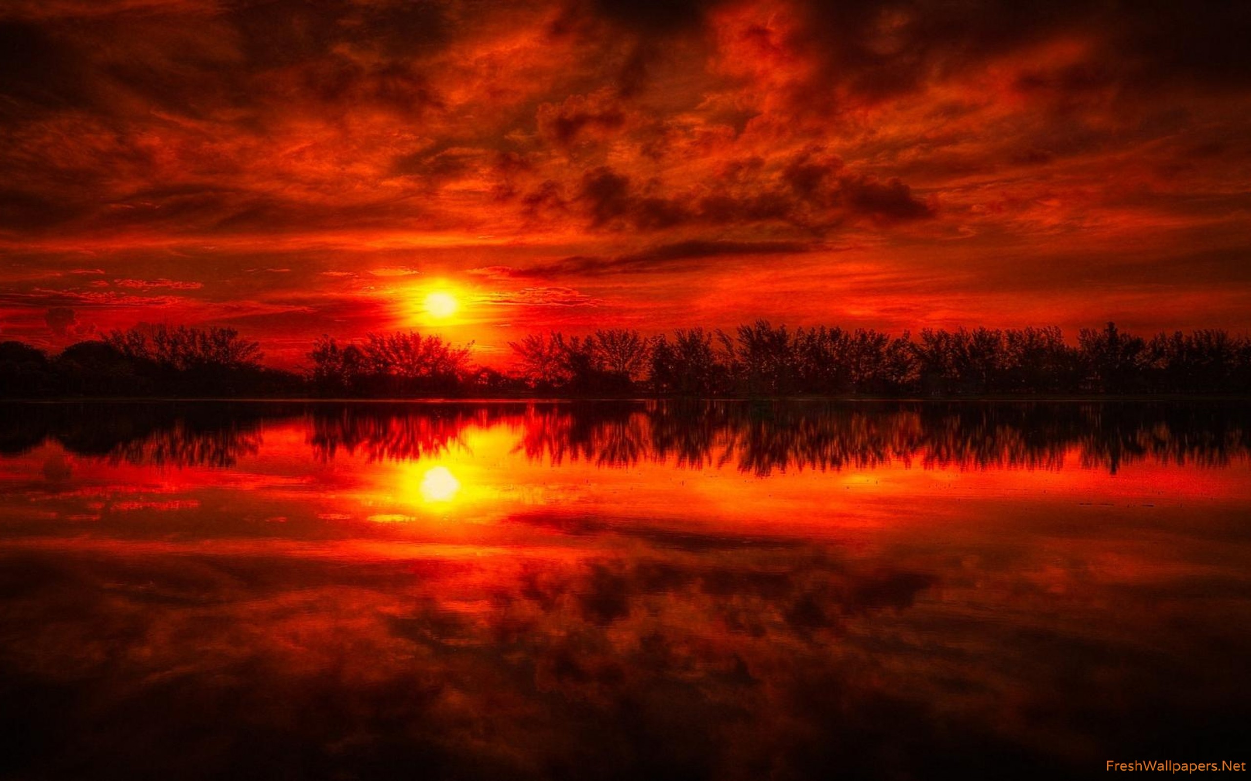 Nature Sunset Wallpaper - HD Wallpaper 