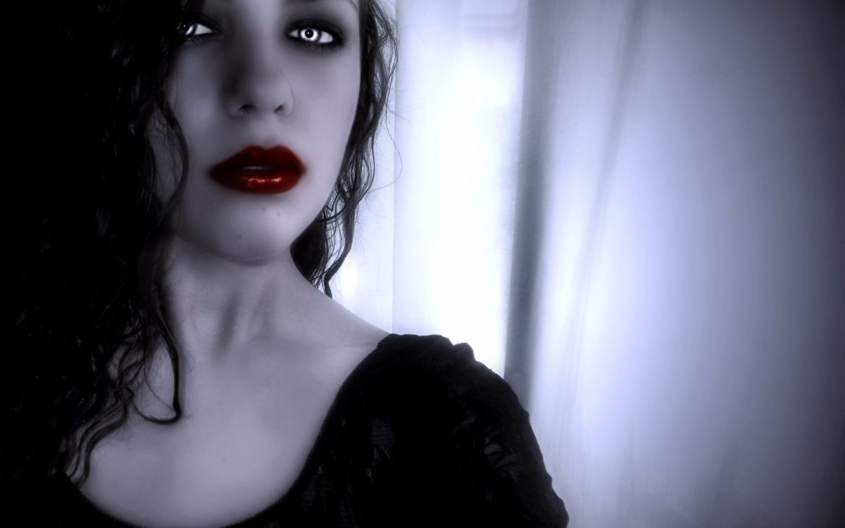 Fantasy Artwork Art Dark Vampire Gothic Girl Girls - HD Wallpaper 