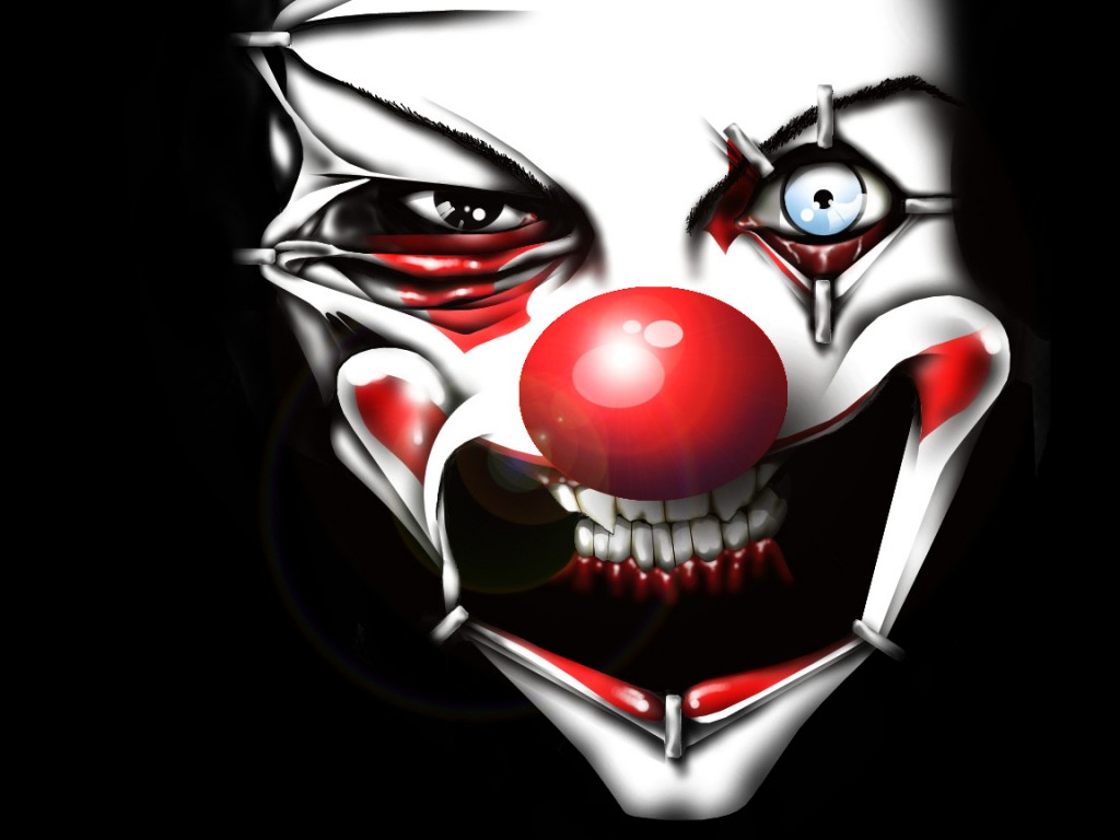Evil Wallpapers - Evil Clown - HD Wallpaper 