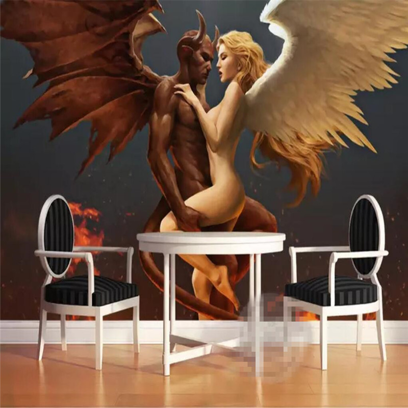 Angel And Devil - HD Wallpaper 