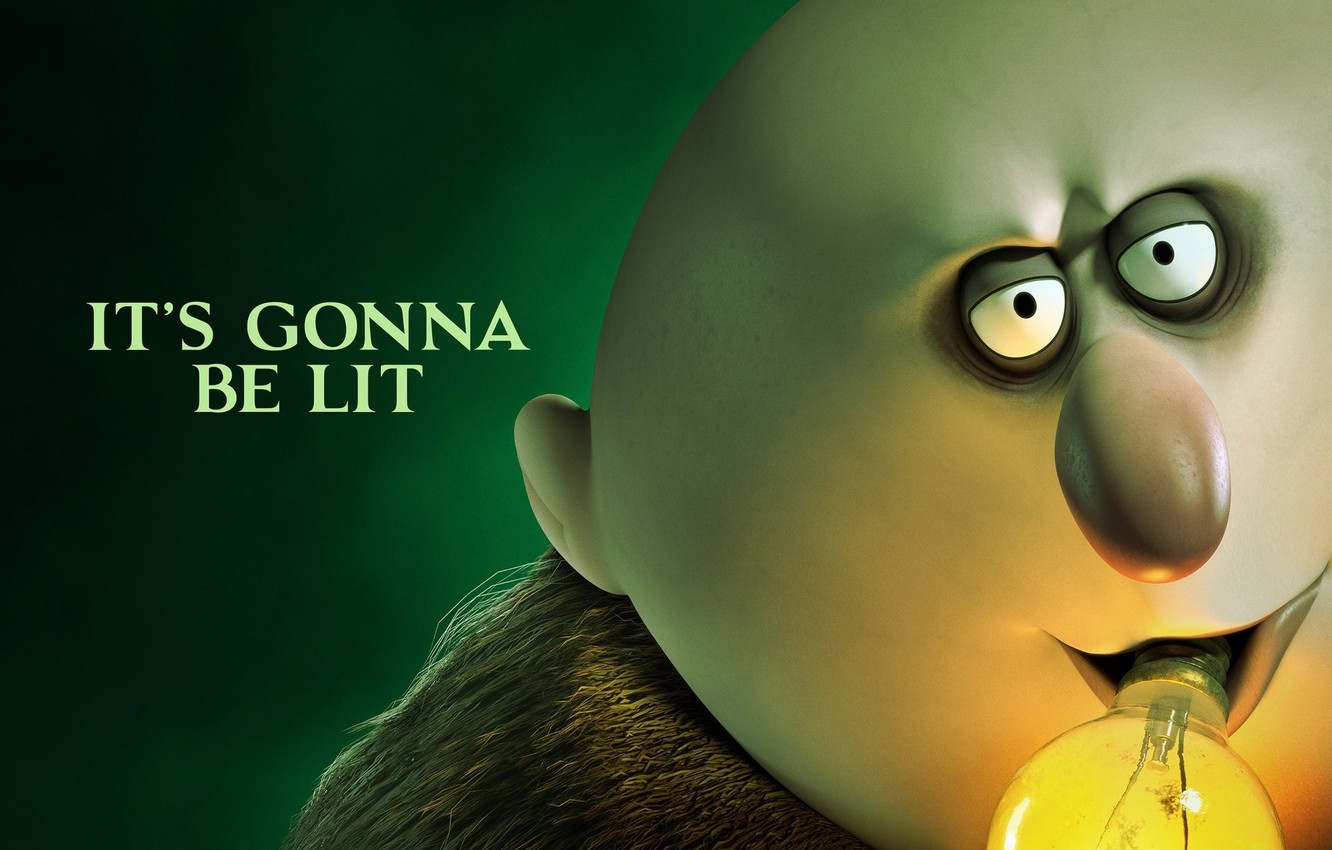 Photo Wallpaper Light Bulb, Face, The Addams Family, - Addams Family 2019 Fester - HD Wallpaper 