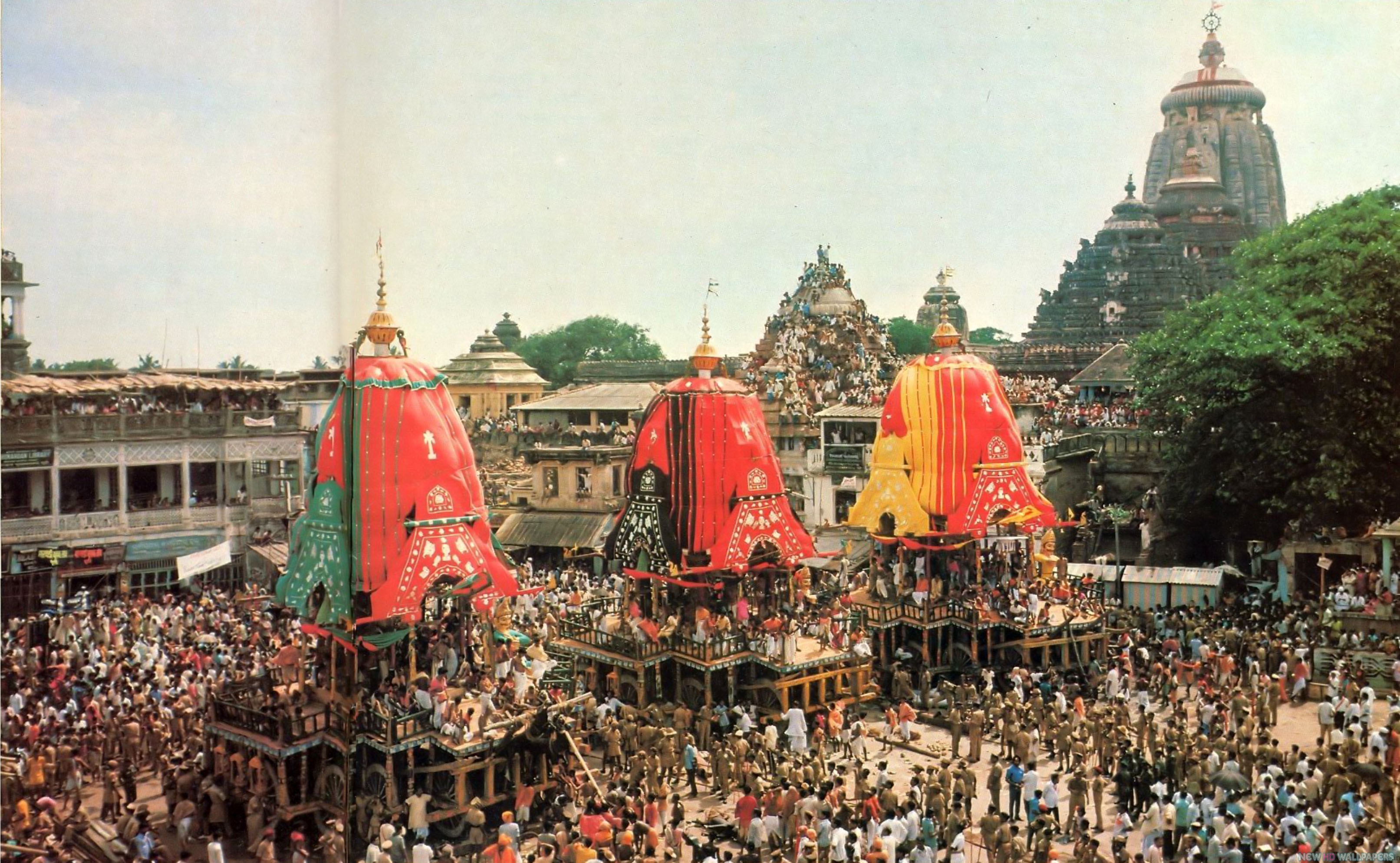 Jagannath Temple Rath Yatra - Rath Yatra Puri Hd - HD Wallpaper 