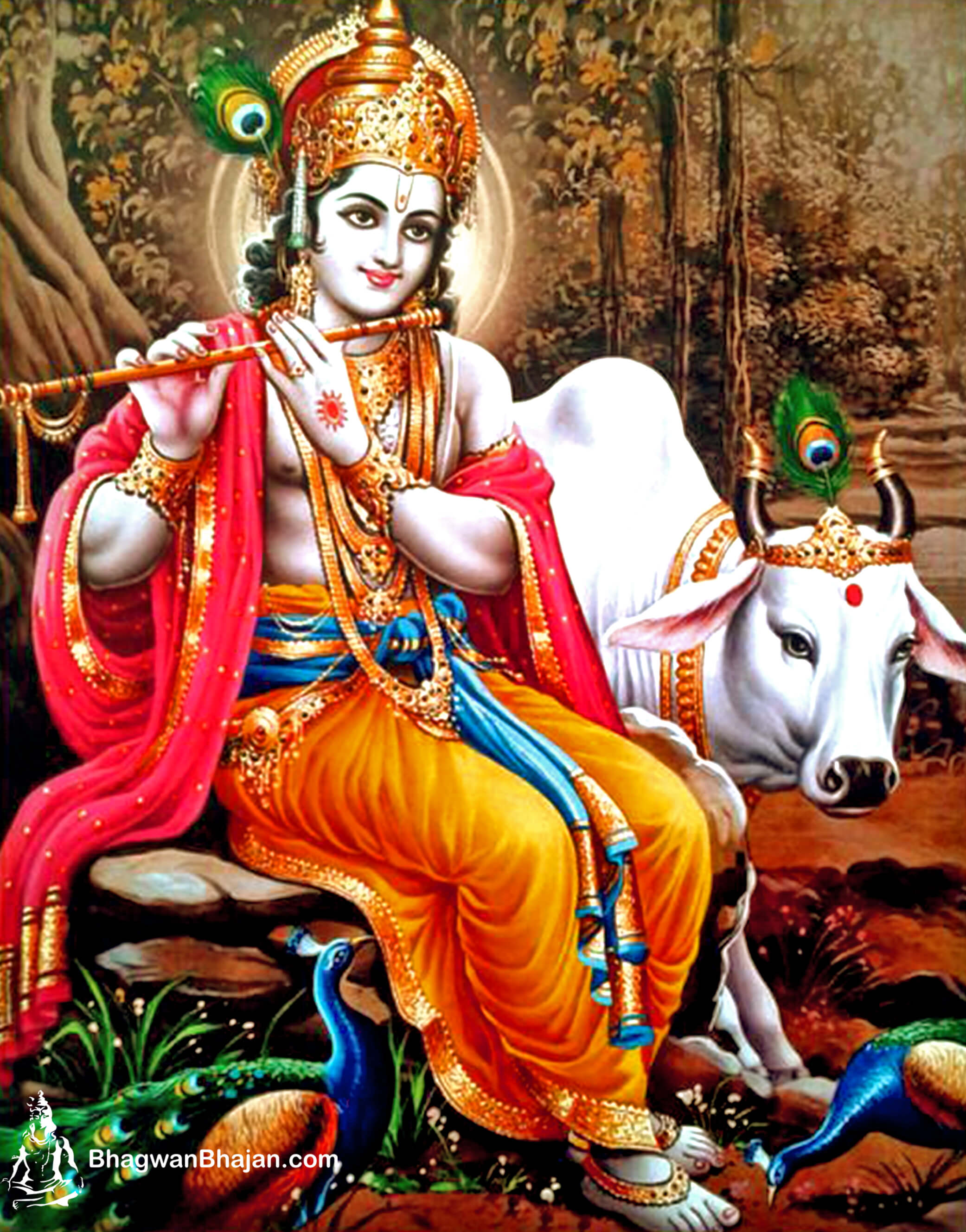 Lord Krishna Latest New Wallpaper - Hd Wallpaper Lord Krishna - HD Wallpaper 