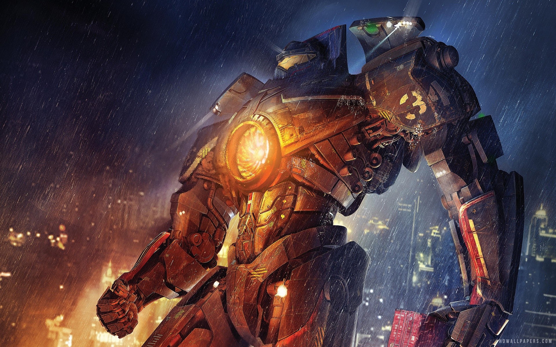 Gypsy Danger In Pacific Rim Hd Wallpaper - Pacific Rim Gipsy Danger Wallpaper Hd - HD Wallpaper 