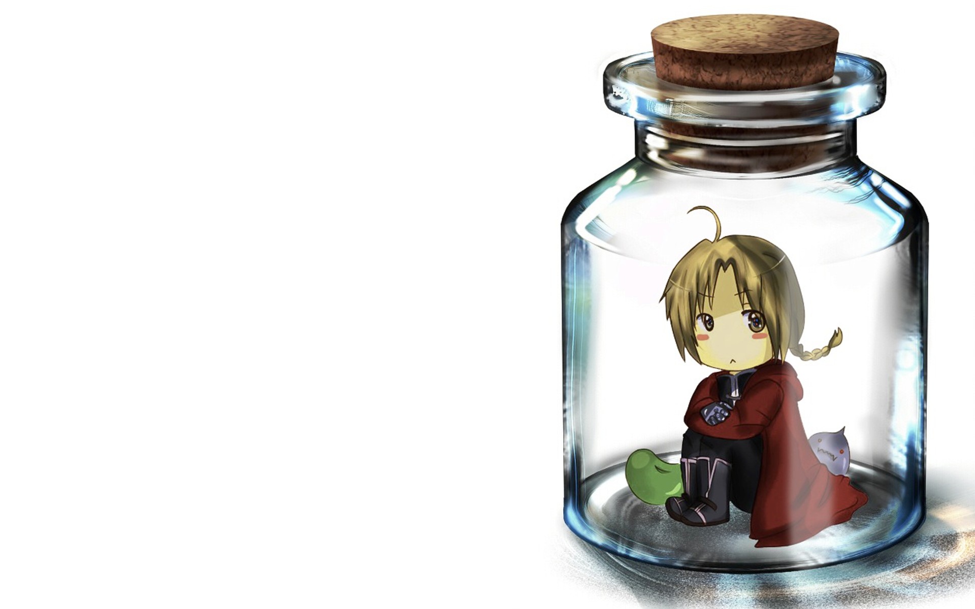 Edward Elric Wallpaper - Zelda Fairy Bottle Png - HD Wallpaper 