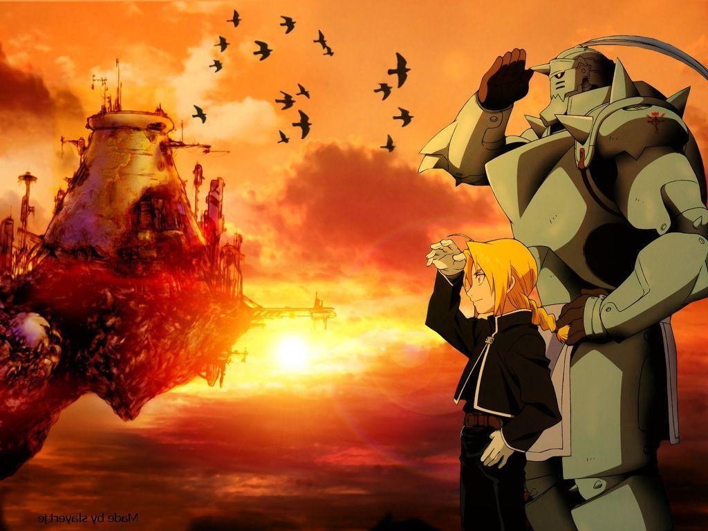 Fullmetal Alchemist Edward And Alphonse - HD Wallpaper 