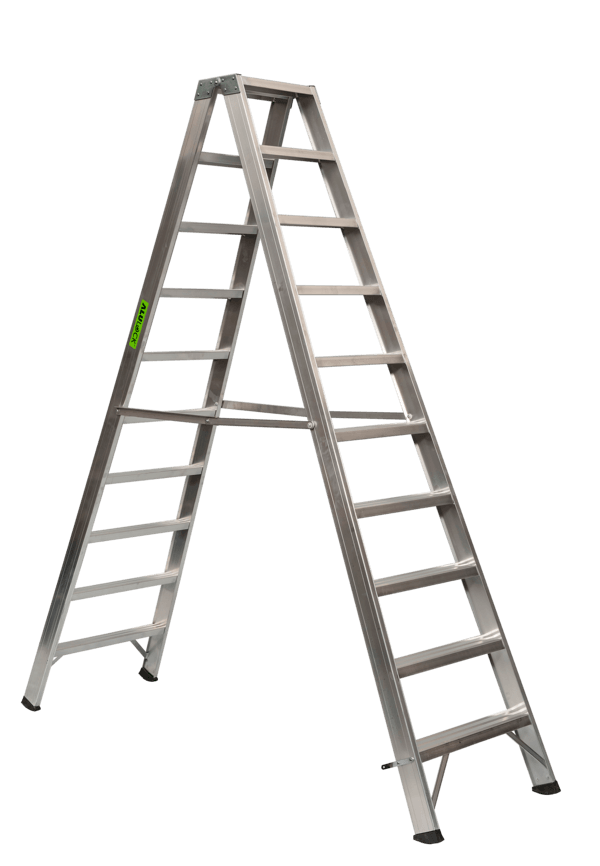 Aluminium Trestle Ladder 2 X 10 Steps Super Pro - Trestle Ladder - HD Wallpaper 
