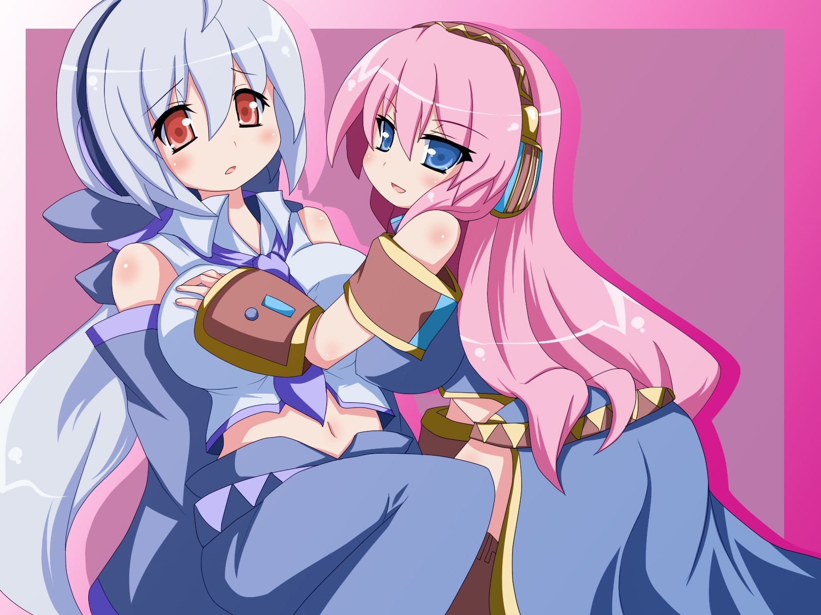 Megurine Luka And Yowane Haku - HD Wallpaper 