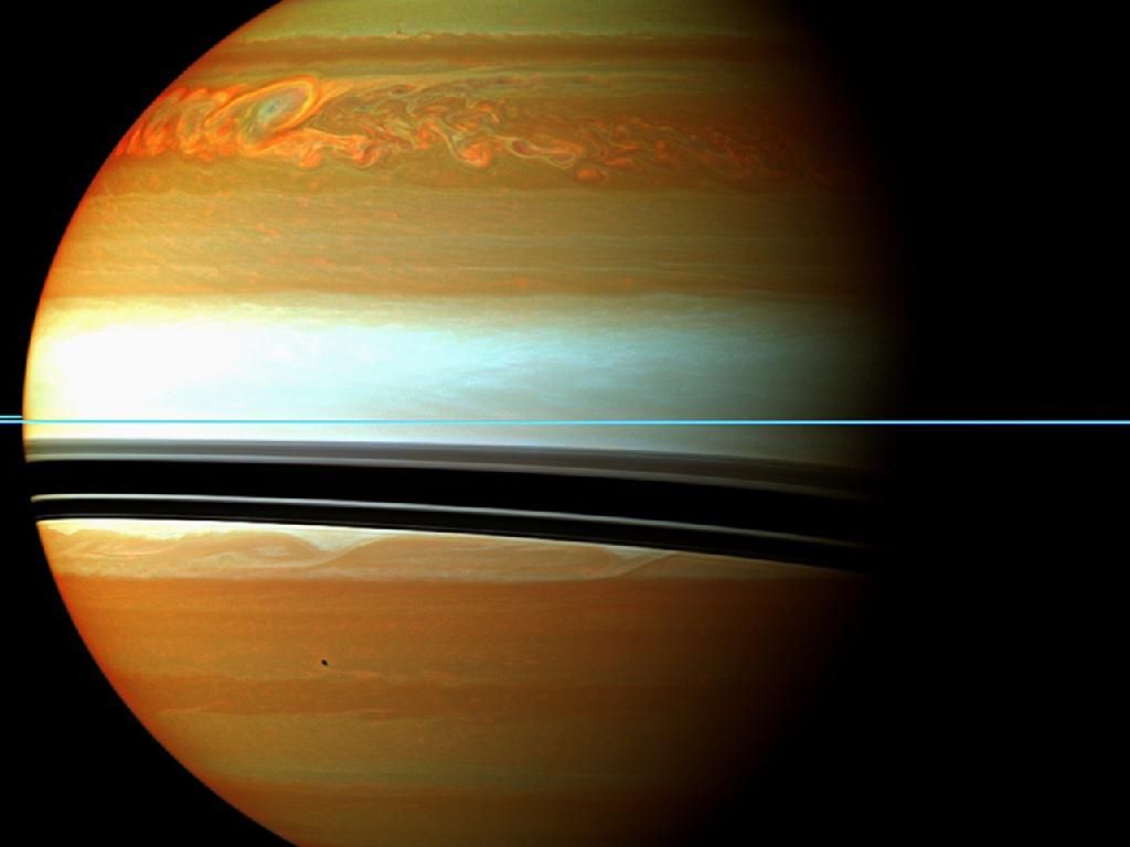 Saturns Storm - HD Wallpaper 