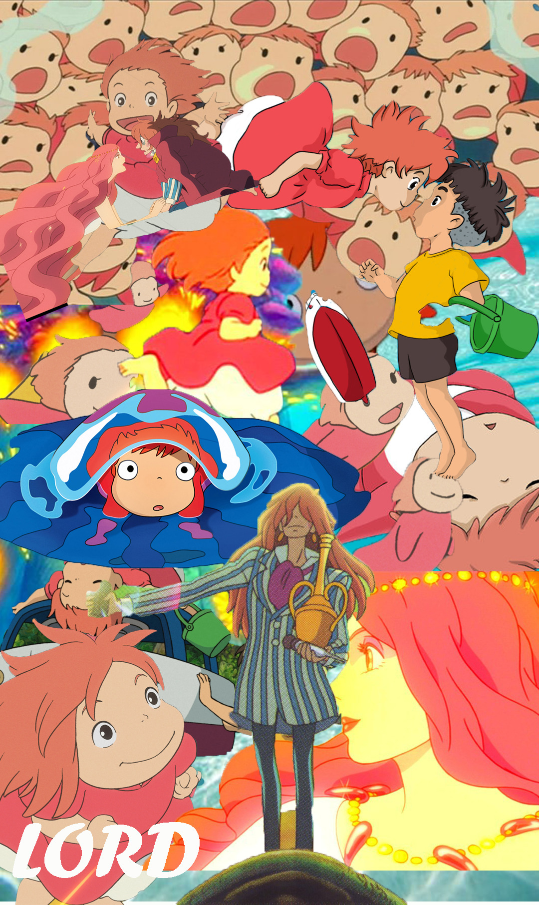Yayyyy I Made A Ponyo Wallpaper Using Adobe Photosshop - Ponyo On The Cliff - HD Wallpaper 