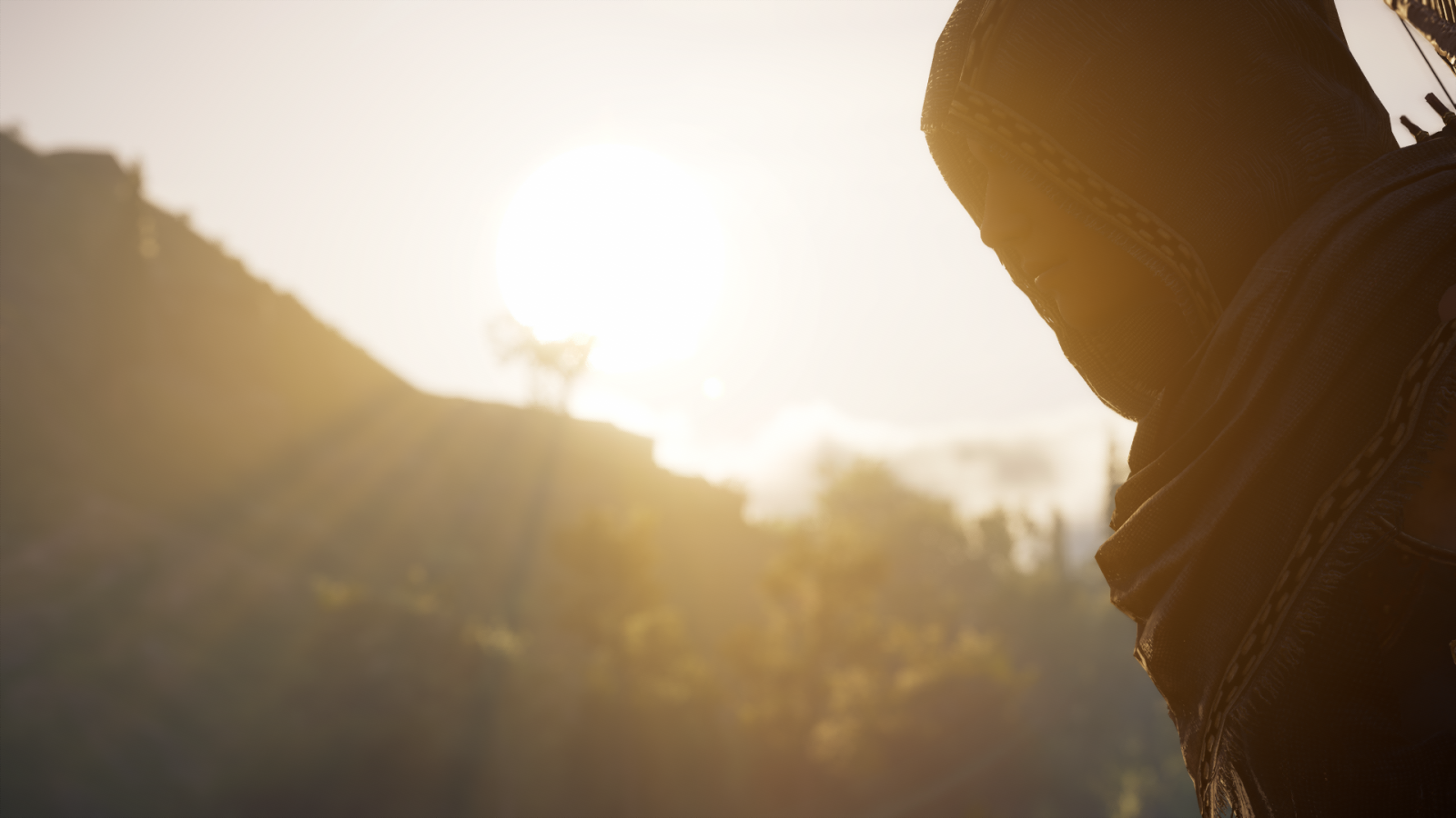 Kassandra, Assassin S Creed Odyssey, Hoodie, Profile - Sunlight - HD Wallpaper 